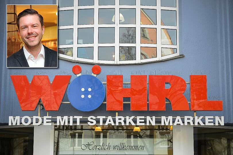 Christian Greiner (38) (kleines Bild) wird neuer Eigentümer der insolventen Mode-Kette Wöhrl.