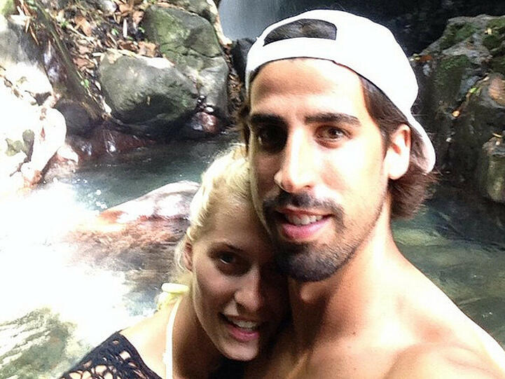 Sami Khedira mit seiner Lena Gercke