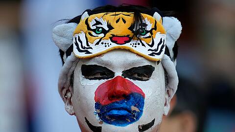 Südkoreas Fans waren nach dem Spiel sehr traurig.