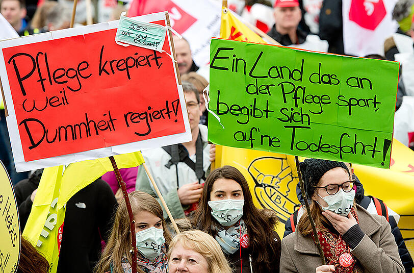 Mehr als 3500 Menschen nahmen an der Kundgebung in München teil.