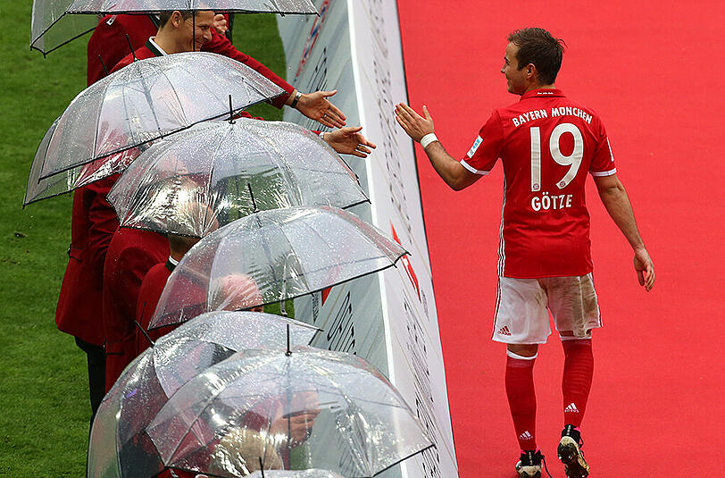 Mario Götze nach seinem vielleicht letzten Bundesliga-Einsatz für den FC Bayern.