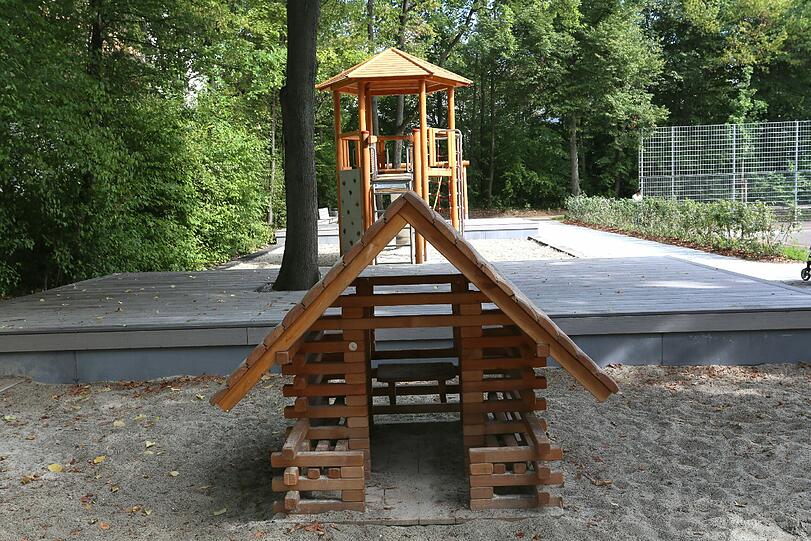 Ein Spielplatz auch für die ganz Kleinen.