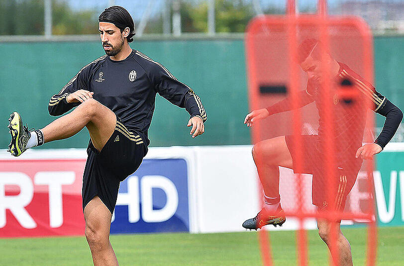 Nach seiner Verletzung trainierte Juves Sami Khedira am Freitag wieder mit der Mannschaft.