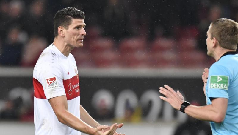 Mario Gomez traf wieder für den VfB Stuttgart. Mario Gomez traf wieder für den VfB Stuttgart.