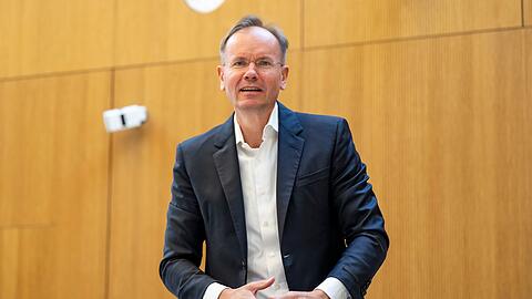 Ex-Wirecard-Chef Markus Braun bei einem Prozesstag im Sommer 2025. (Archivbild)