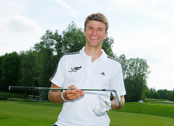 Bilder: Golf-Gaudi mit Müller und Lahm