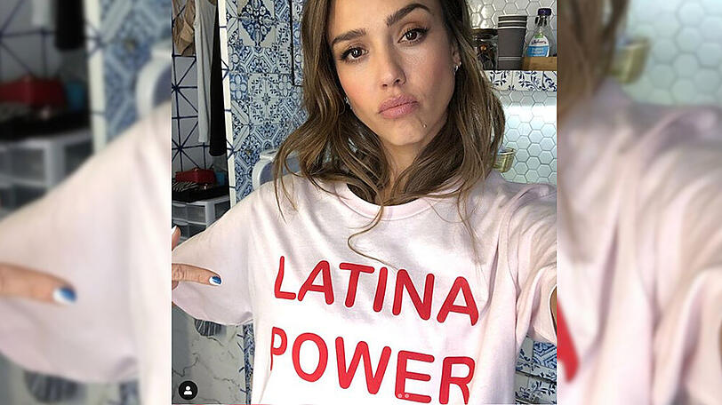 US-Star Jessica Alba setzt ein Zeichen