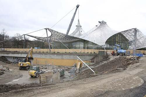 So sieht es momentan im Olympiapark aus.