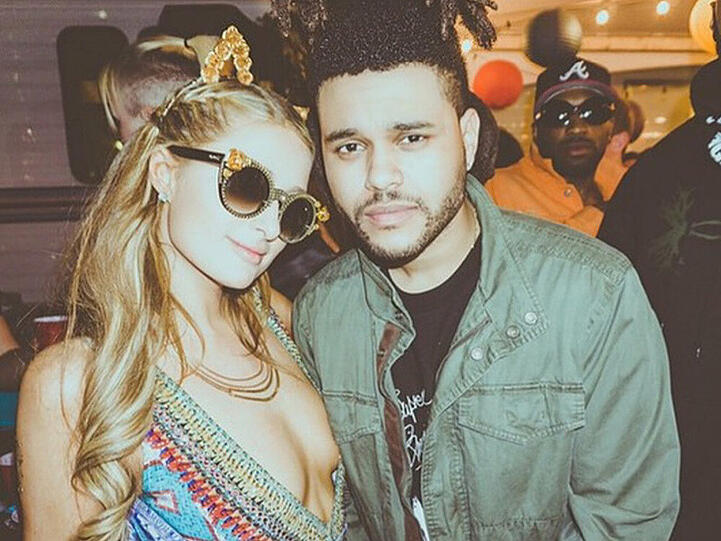 Paris Hilton und Sänger Abel Tesfaye, besser bekannt als The Weeknd