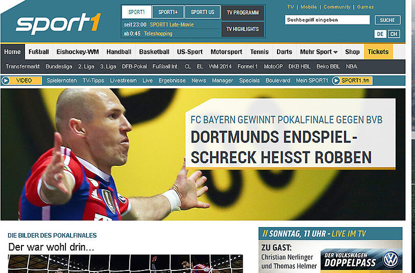 Und auch  "sport1" gibt dem Dortmunder Finalschrecken einen Namen.