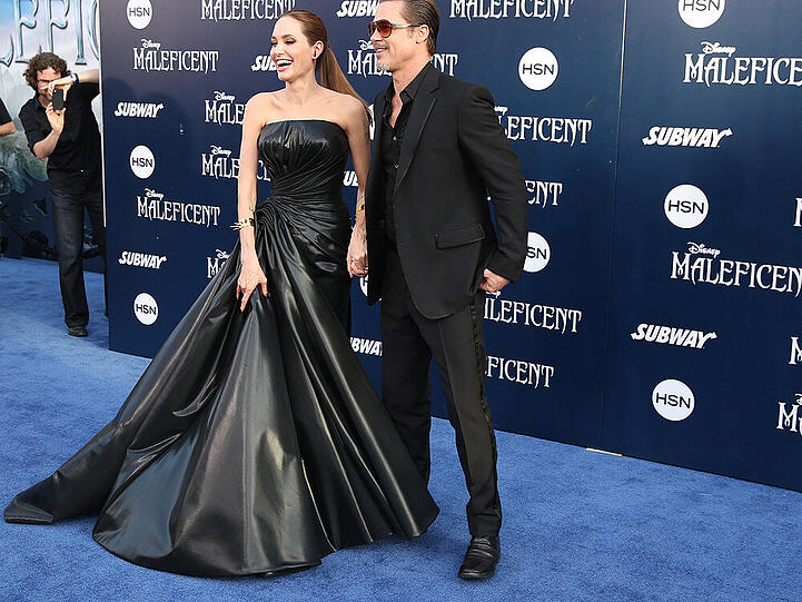 Angelina Jolie und Brad Pitt bei der Premiere von "Maleficent"