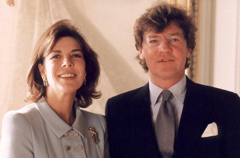 Caroline und Ernst August von Hannover an ihrem Hochzeitstag ( 23. Januar 1999)