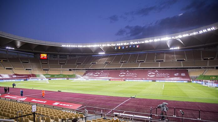 Immerhin 18.000 Zuschauer dürfen rein: Im Olympia-Stadion von Sevilla wird die spanische Nationalelf ihre drei Gruppenspiel austragen.