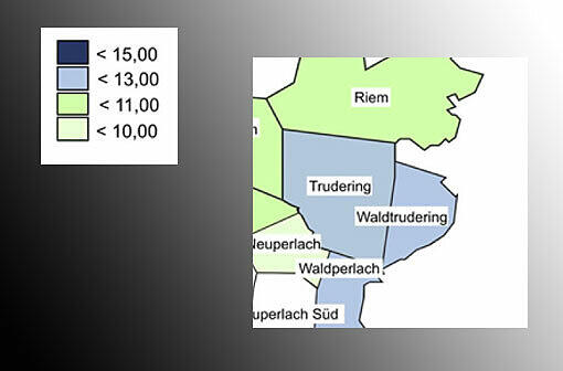 Trudering: 11,6 Euro/qm