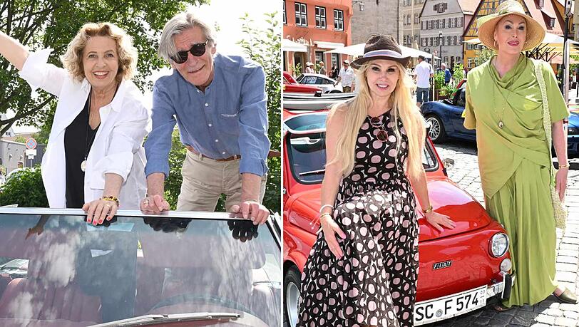 Bei der Oldtimer-Ralley im Fr&auml;nkischen Seenland gingen VIPs wie Michaela May, Christine Zierl und Gloria Gray an den Start.