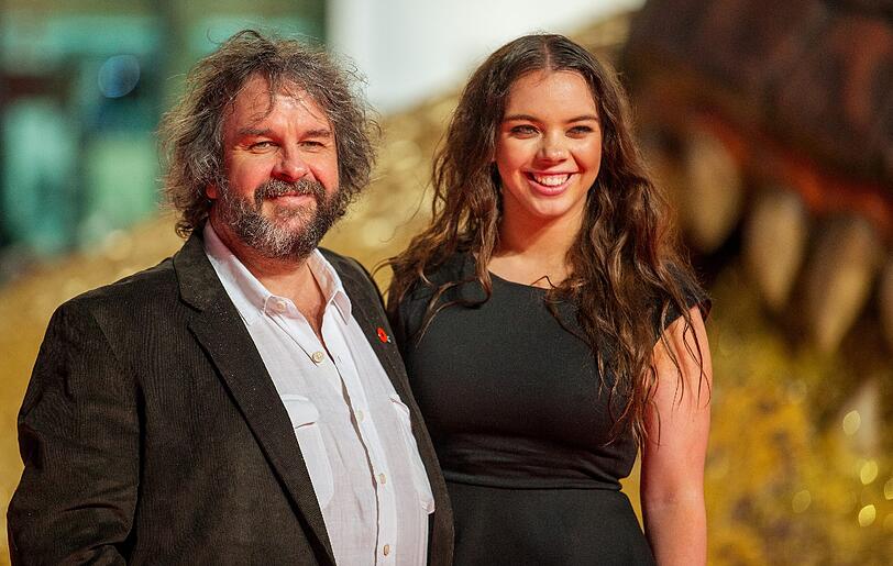 Der neuseeländische Regisseur Peter Jackson und seine Tochter Katie