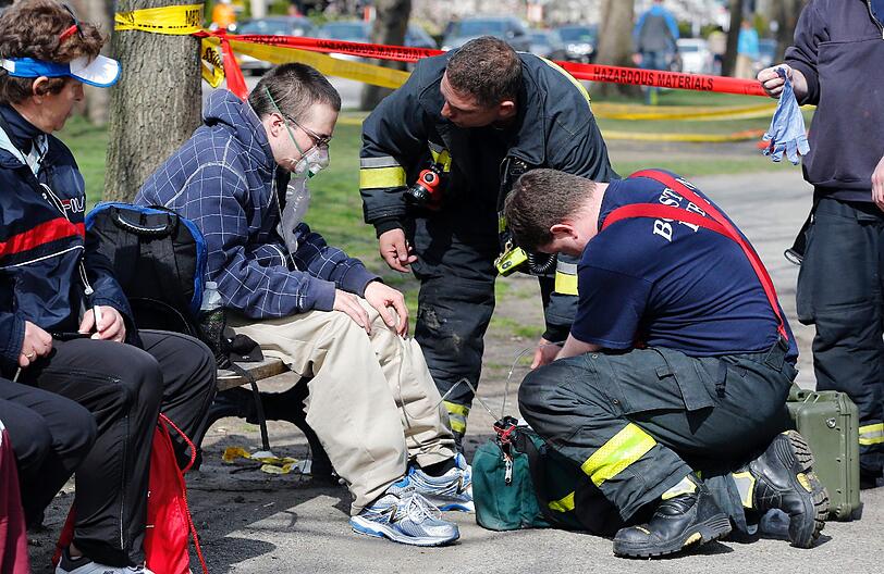 Drei Tote und mehr als 140 Verletzte - Bilder vom Bombenterror in Boston