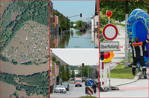 Aktuelle Bilder vom Hochwasser in Deggendorf: Die Lage ist weiter kritisch. Die Bürger sorgen sich um die Dämme. Die A92 ist wieder geöffnet.