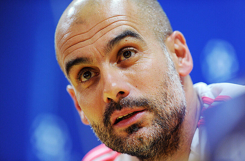 Es war die erste Pressekonferenz mit Pep Guardiola seit Bekanntgabe seines Abschieds vom FC Bayern im Sommer.