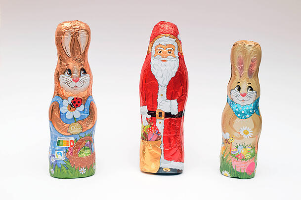 Schoko-Osterhasen sind in Deutschland beliebter als Schoko-Weihnachtsm&auml;nner.
