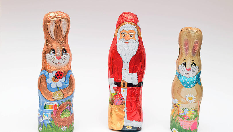 Schoko-Osterhasen sind in Deutschland beliebter als Schoko-Weihnachtsm&auml;nner.