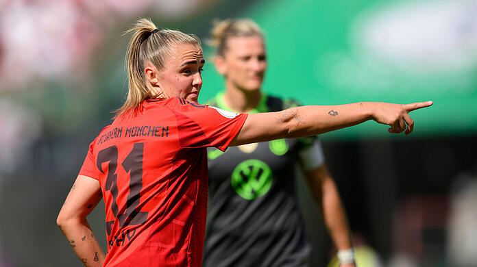 Georgia Stanway gibt im Mittelfeld bei den Bayern den Ton an.
