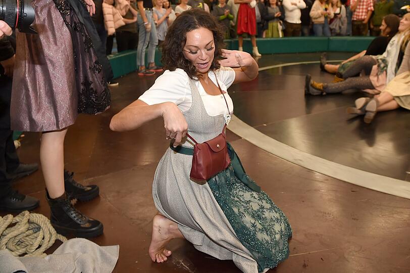 Lilly Becker wagte sich auch auf das Teufelsrad