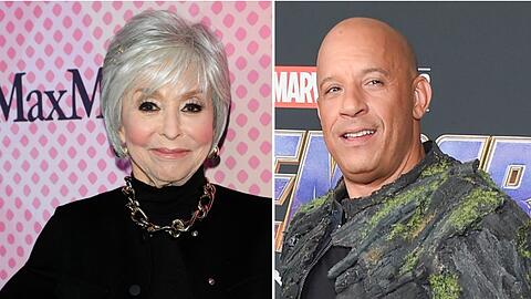 Das neue Traumduo für "Fast & Furious": Rita Moreno und Vin Diesel.