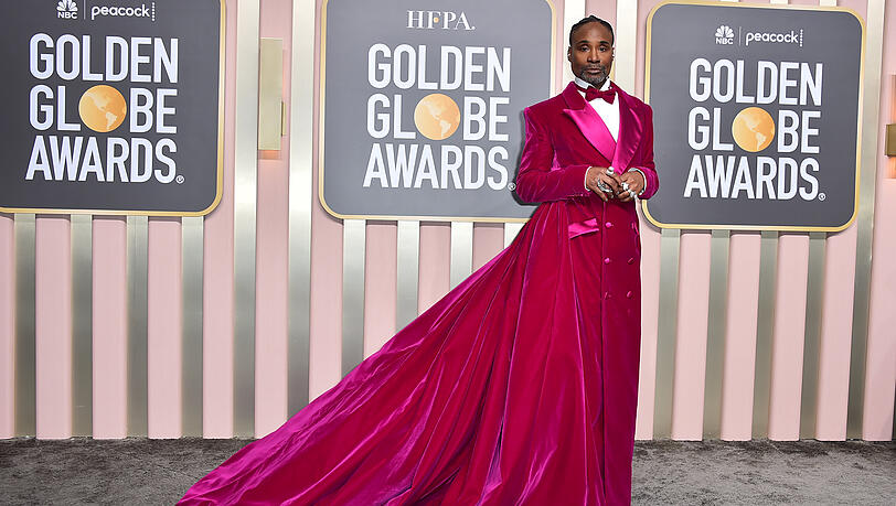 Billy Porter liefert mit seinem Auftritt auf dem roten Teppich erneut ein modisches Highlight. Billy Porter liefert mit seinem Auftritt auf dem roten Teppich erneut ein modisches Highlight.