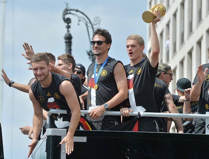 Die Weltmeister feiern am Brandenburger Tor. Die Bilder von der Fanmeile.