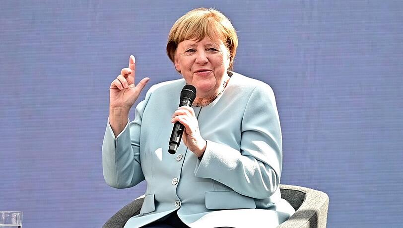 Angela Merkel bei einer Veranstaltung 2026.