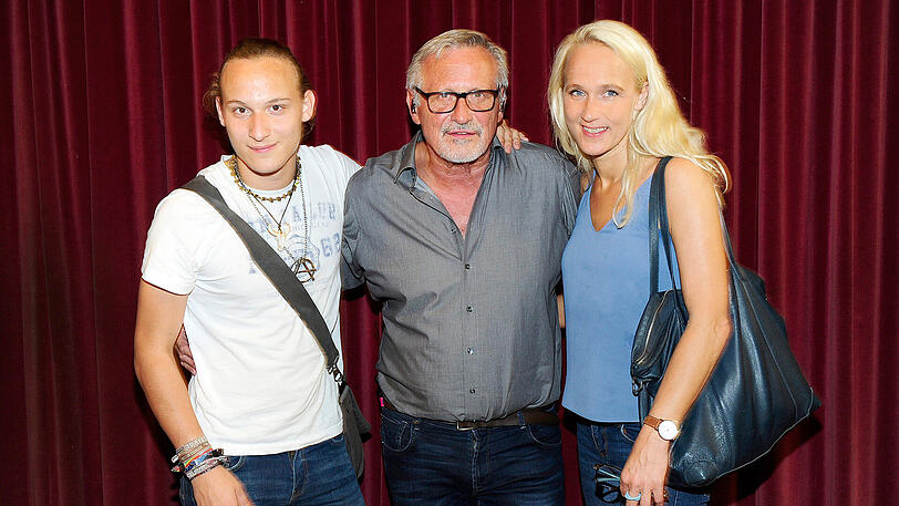Konstantin Wecker mit Ehefrau Annik und Sohn Tamino