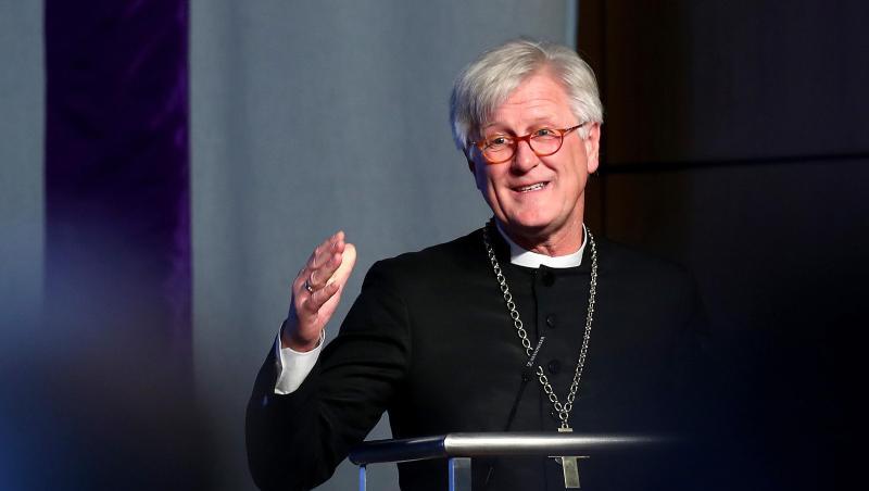 Der Landesbischof Heinrich Bedford-Strohm spricht auf der Herbsttagung der Landessynode der evangelischen Kirche in Bayern. Foto: Daniel Karmann Der Landesbischof Heinrich Bedford-Strohm spricht auf der Herbsttagung der Landessynode der evangelischen Kirche in Bayern. Foto: Daniel Karmann