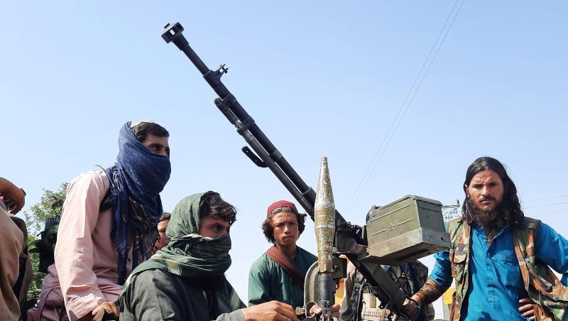 Taliban-Kämpfer in Mehtarlam, Hauptstadt der afghanischen Provinz Laghman.