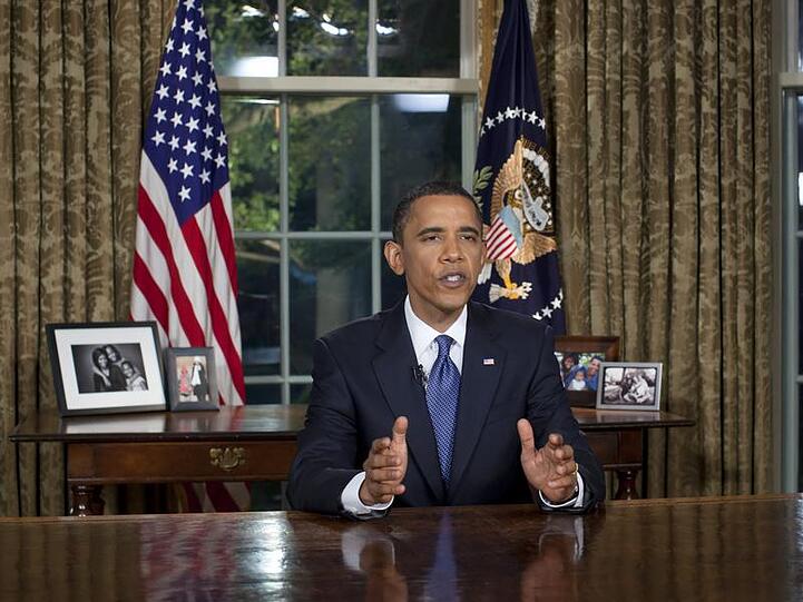US-Präsident Barack Obama während seiner Rede