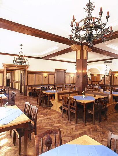Das Hofbräuhaus setzt hier auf bayerische Tradition...
