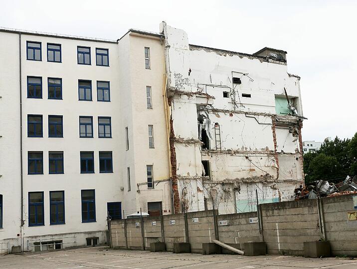 Hier wurden einst Nudeln hergestellt. Jetzt wird das Gebäude auf dem Bernbacher-Gelände abgerissen.