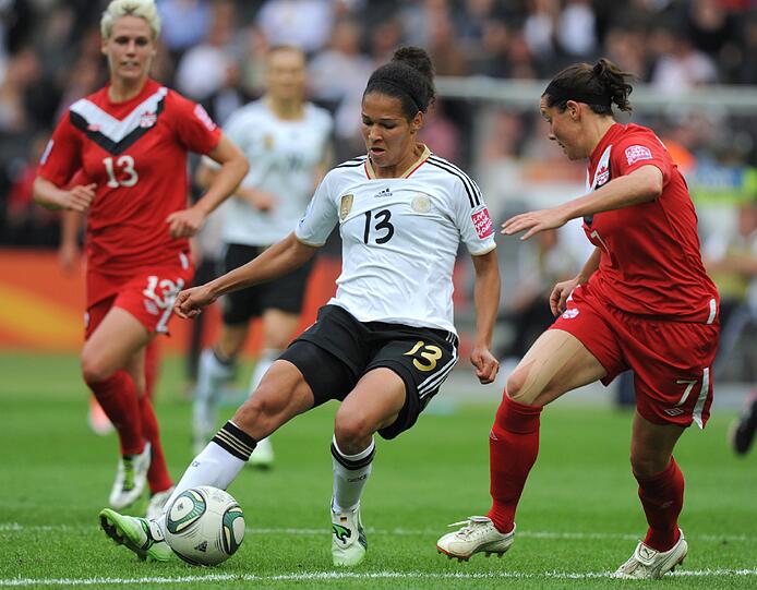 Guter Start: Mir 2:1 haben die DFB-Frauen ein solides Ergebnis gegen Kanada erzielt.