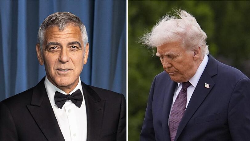 George Clooney und Pr&auml;sident Donald Trump gingen in der Vergangenheit schon &ouml;fter verbal aufeinander los.