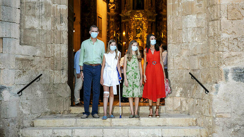 Die spanische Königsfamilie während eines Mallorca-Besuchs.