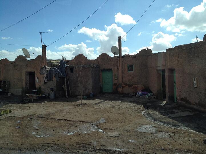 Ein Armutsviertel in Marrakesch.