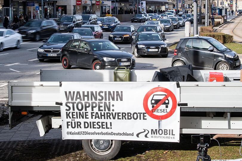 Die Bilder von der Demo gegen Diesel-Fahrverbote in der Münchner Innenstadt