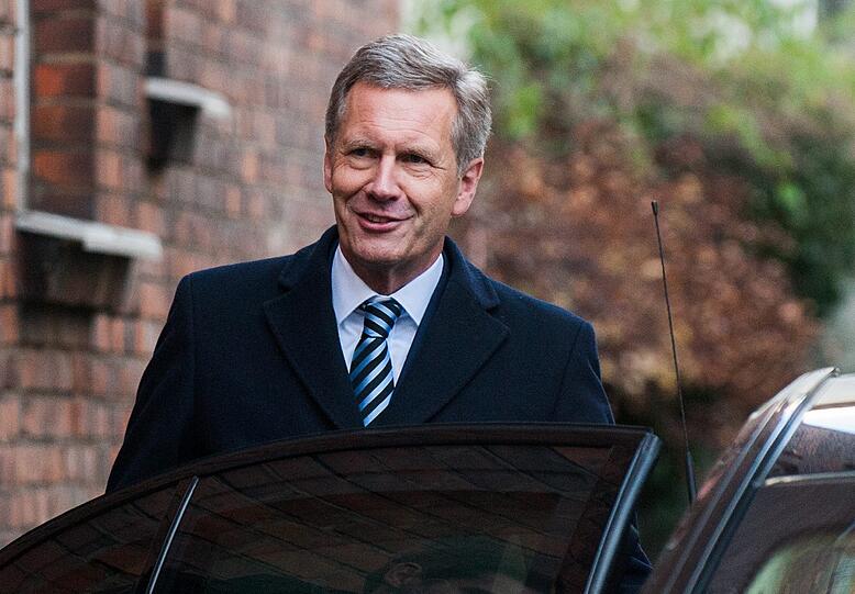 Christian Wulff beim Prozessauftakt in Hannover.