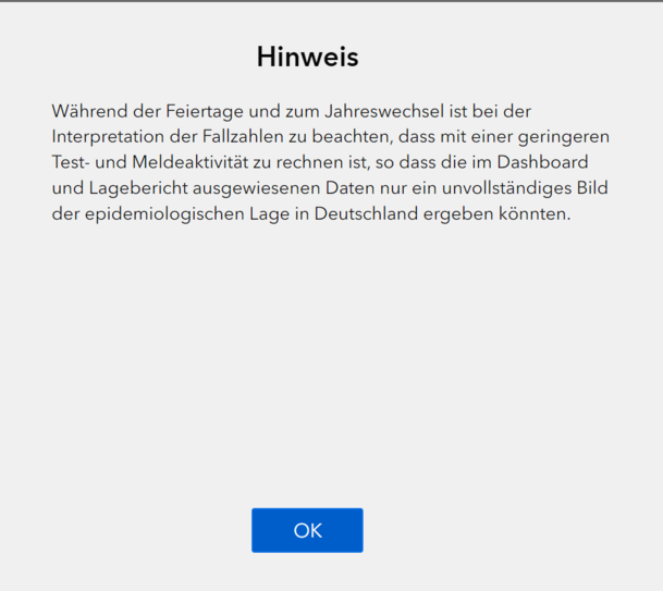 Der aktuelle RKI-Hinweis zu möglicherweise verzerrten Corona-Zahlen. Der aktuelle RKI-Hinweis zu möglicherweise verzerrten Corona-Zahlen.