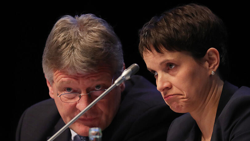 Haben sich wenig bis nichts zu sagen: Noch-AfD-Chefin Frauke Petry und ihr Vize Jörg Meuthen.