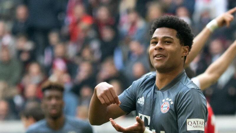 Münchens Serge Gnabry, hier beim Spiel gegen Fortuna Düsseldorf. Münchens Serge Gnabry, hier beim Spiel gegen Fortuna Düsseldorf.