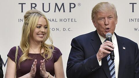 Tiffany und Donald Trump bei einem gemeinsamen Auftritt im Jahr 2016.