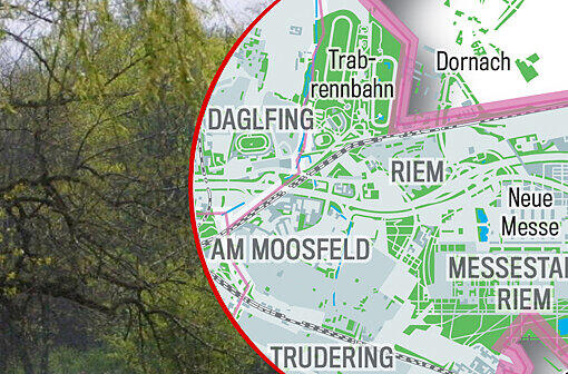 Viel Grün zwischen Grau: Die Bilderstrecke zeigt, wo es in München Parks, Grün- und Erholungsflächen gibt &ndash; und wo Wasser.