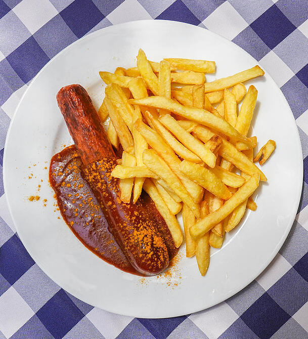 Die vegane Currywurst von Greenforce. Die vegane Currywurst von Greenforce.