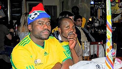 Trauriger Südafrika-Fan: Nelson. Trauriger Südafrika-Fan: Nelson.